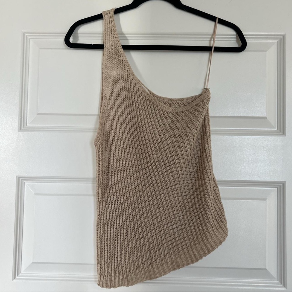 Women's Tan Knit Top